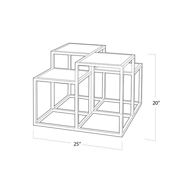 Astoria Side Table Line Drawing